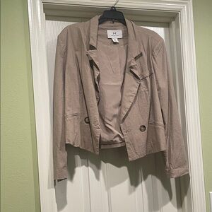 Women's Beige Blazer Jacket